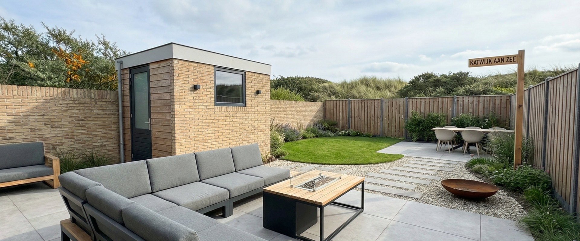 firefly gemini flash use image 1 as the base image. transform this exact garden render into a realistic ip 53605