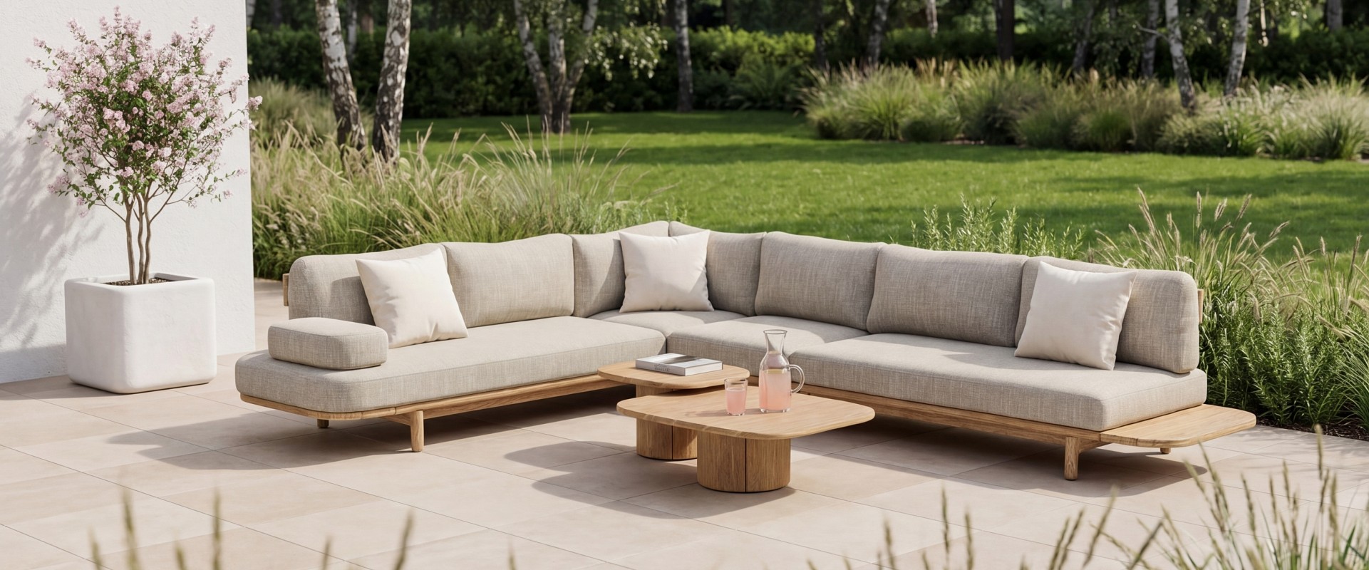 marco modular rustic teak frontside coffeetables