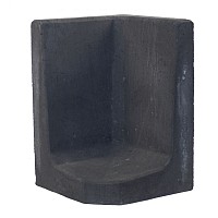 L-Hoeksteen Zwart 60x40x40cm *