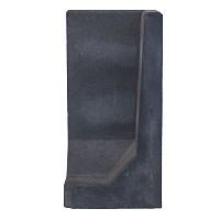 L-Hoeksteen Zwart 80x40x40cm *