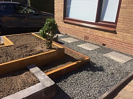 Opsluitband afdekker 6x200x6,5/20 cm Corten*