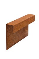 Stapelblok afdekker 15x200x15/43 cm Corten*