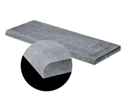 Oud Hollandse zwembadrand 100X40X5 cm Grijs *