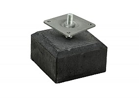 Betontegel 18 x 18 x 10 cm, schroefdraad M20, antraciet.*