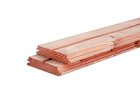 Douglas geschaafd rhombusprofiel 2,7 x 13,5 x 400 cm, onbehandeld.*