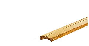 Vuren geschaafde afdeklat met sponning (5,2 cm) 1,9 x 7 x 181,5 cm t.b.v. recht en toogscherm, groen