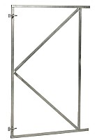 Verstelbaar stalen poortframe 90 x 155 cm, vuurverzinkt.*