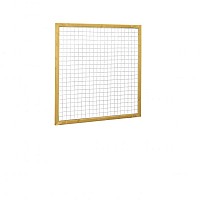 Grenen betonijzertrellis met maas 7,5 x 7,5 cm, in raamwerk 4,4 x 6,8 cm, 180 x 180 cm, groen geïmpr