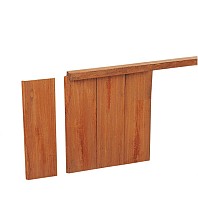 AZ Hardhouten geschaafde damwand 3,0 x 20,0 x 250 cm (werkend 18,5 cm).*