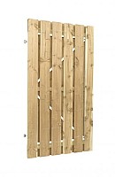 Jumbodeur met slotgat, geschaafd vuren 15 mm op verstelbaar stalen frame 100 x 200 cm, recht vertica