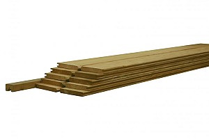 Betowood scherm douglas inclusief afdekkap 187 x 224 cm, groen geïmpregneerd.*