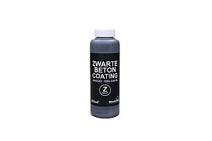 Betoncoating zwart, in plastic fles (1 liter).*