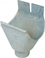 Verzinkte onderuitloop, Ø 8 cm.*