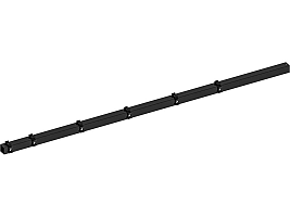 Hillfence metalen hoekpaal, inclusief aansluitingset en afdekkap, 6 x 6 x 240 cm, zwart.*