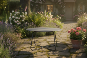 4 Seasons Outdoor Dali bijzettafel antraciet 73 cm. H 40 OP=OP