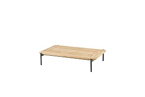 Yoga Loungetafel Antraciet Teak 120 X 75 X 25 cm | 4 Seasons Outdoor