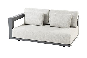 4 Seasons Outdoor Metropolitan 2.5-zits loungebank antraciet armleuning rechts OP=OP