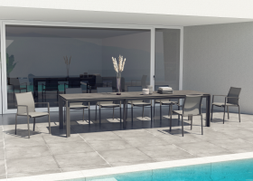 Taste by 4 Seasons Outdoor Melbourne stapelbare tuinstoel antraciet