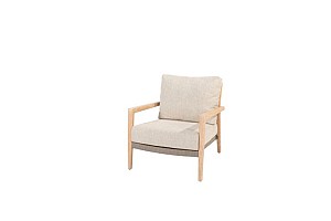 4 Seasons Outdoor Julia loungestoel teak incl. kussens OP=OP