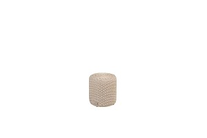 4 Seasons Outdoor Muffin poef rond 40 cm. Ø (H 42) latte