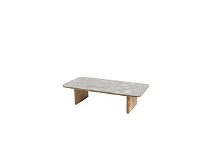 4 Seasons Outdoor Lucas loungetafel teak terrazzo 120 X 60 cm OP=OP