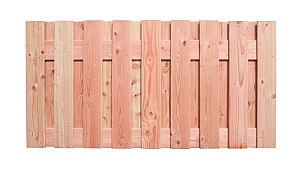 Douglas geschaafd plankenscherm 19-planks 16 mm, 180 x 90 cm, onbehandeld.* VERWACHT WEEK 24/25