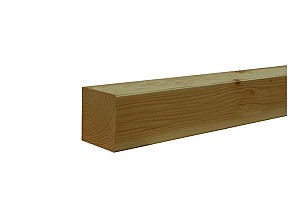 Douglas geschaafde paal 14 x 14 x 300 cm, groen geïmpregneerd.*