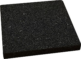 Rubber tegel 10 x 10 x 1 cm t.b.v. terrasmontagesysteem, 10 stuks.*