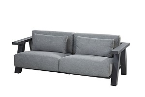ACTIE - Iconic 3-zits loungebank antraciet incl. kussens - OP=OP | 4 Seasons Outdoor