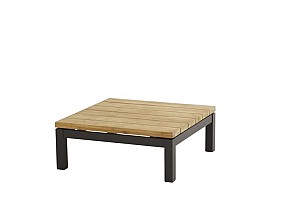 Capitol bijzettafel vierkant 90 x 90 x 35 cm.teak tafelblad | 4 Seasons Outdoor