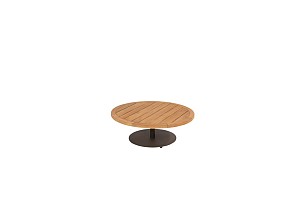 4 Seasons Outdoor Volta bijzettafel centrale poot terre 80 cm. Ø (H 30)