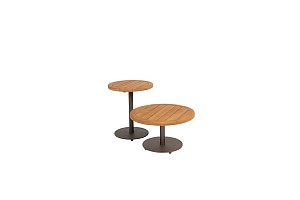 4 Seasons Outdoor Volta bijzettafel centrale poot terre 45 cm. Ø (H 55)