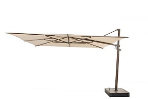 Finca zweefparasol 400 x 300 cm. beach met wenge frame | 4 Seasons Outdoor