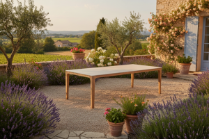 Taste by 4 Seasons Outdoor Liam eettafel teak met keramisch blad 240 X 100 X 75 cm