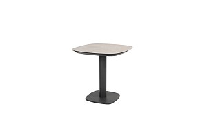 Manolo tuintafel antraciet met geprint keramiek tafelblad 75 x 75 cm. | Taste 4SO