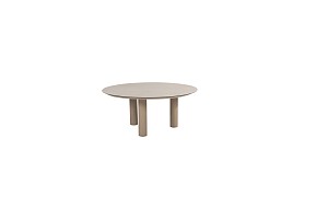 Taste by 4 Seasons Outdoor Donato low dining eettafel 160 cm. Ø latte, met geprint keramiek tafelbla