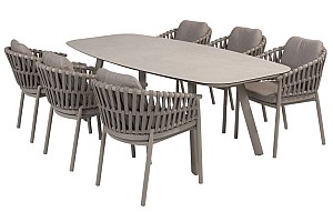 Taste by 4 Seasons Outdoor Catalana dining set met Manolo eettafel cloud - OP=OP