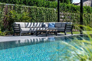 4 Seasons Outdoor Meteoro loungebank - Antraciet - Niet meer leverbaar