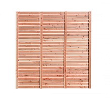 Douglas enkelzijdig geschaafd latten scherm, recht horizontaal, 180 x 180 cm.*