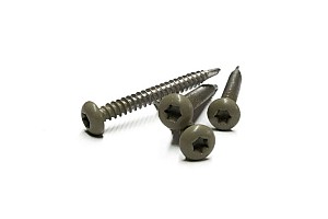 RVS schroef met gekleurde top voor NTW Castellation PRO, set a 50 stuks incl. bit, Antique.*