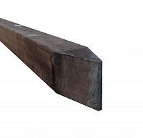 AV Hardhouten paal geschaafd, gepunt 6,8 x 6,8 x 400 cm*