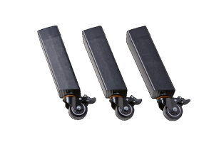 Pedestal legs - aluminum with wheels (3pcs)