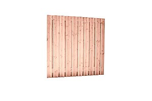++ Douglas geschaafd privacyscherm 23-planks 16 mm, 180 x 180 cm (geschikt voor betonsysteem) onbeha