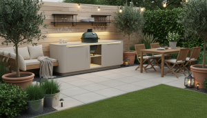 Rêveluxe Buitenkeuken Oval Beige