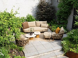 Biarritz voetenbank incl. kussen | 4 Seasons Outdoor