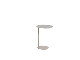 4 Seasons Outdoor Sofie bijzettafel latte met keramisch tafelblad 35 x 30 cm (H 50) OP=OP
