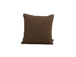 4 Seasons Outdoor Sierkussen gehaakt, 50 x 50 cm coffee