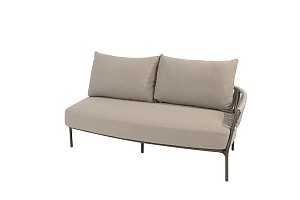 Calma 2.5-zits loungebank terre armleuning links incl. 3 kussens | Taste 4SO