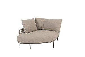 Calma chaise longue terre armleuning rechts incl. 3 kussens | Taste 4SO