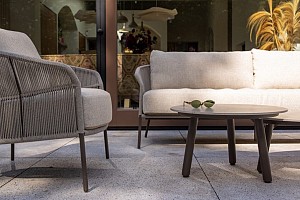 Florence 3-zits loungebank terre incl. 4 kussens | Taste 4SO